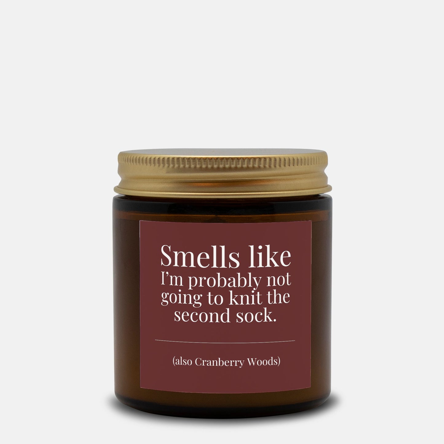 Hand-Poured Soy Wax Candle For Knitters | Cranberry Woods