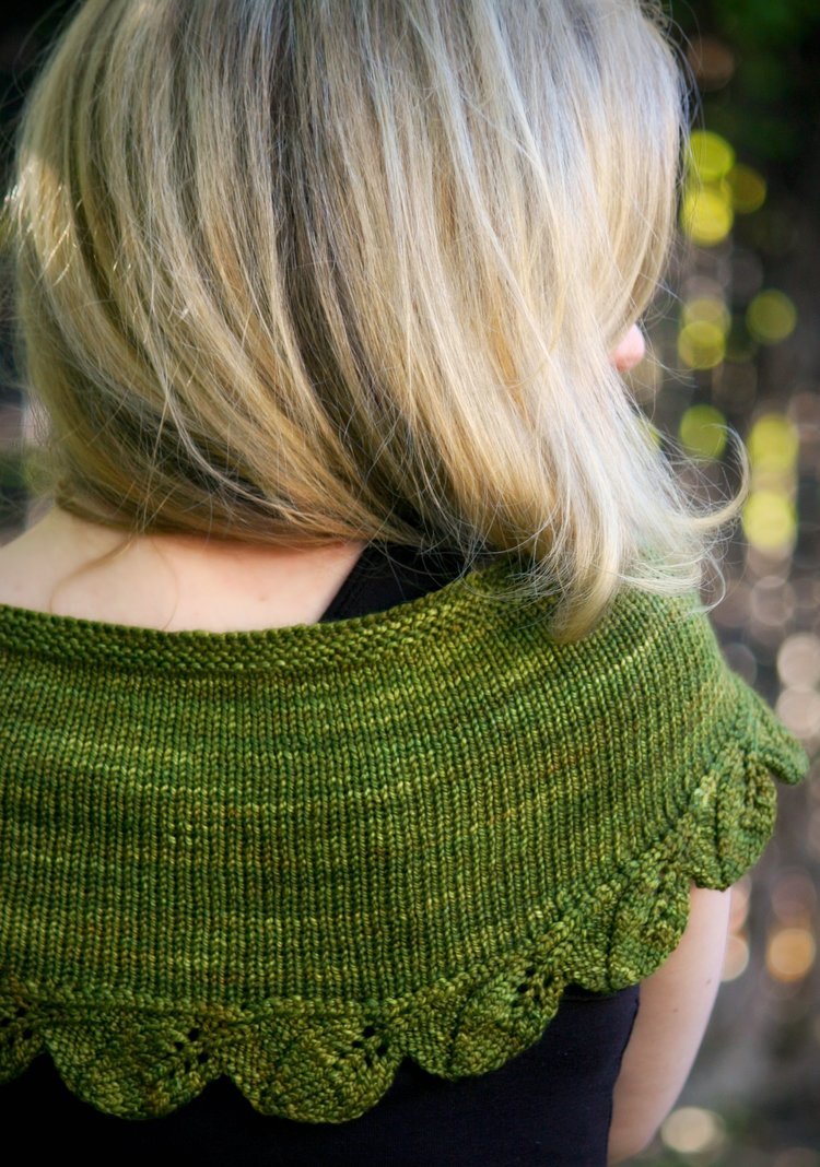 Cedar Leaf Shawlette PDF Pattern
