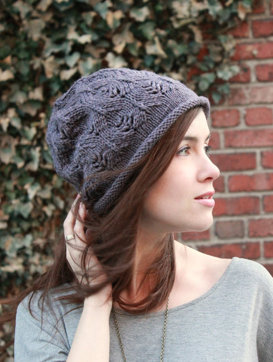 Plum Tree Slouch Hat PDF Pattern