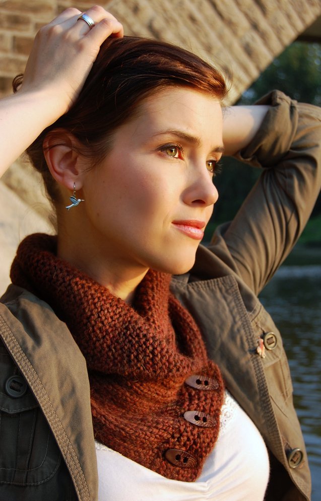 Shawl Collared Cowl PDF Pattern