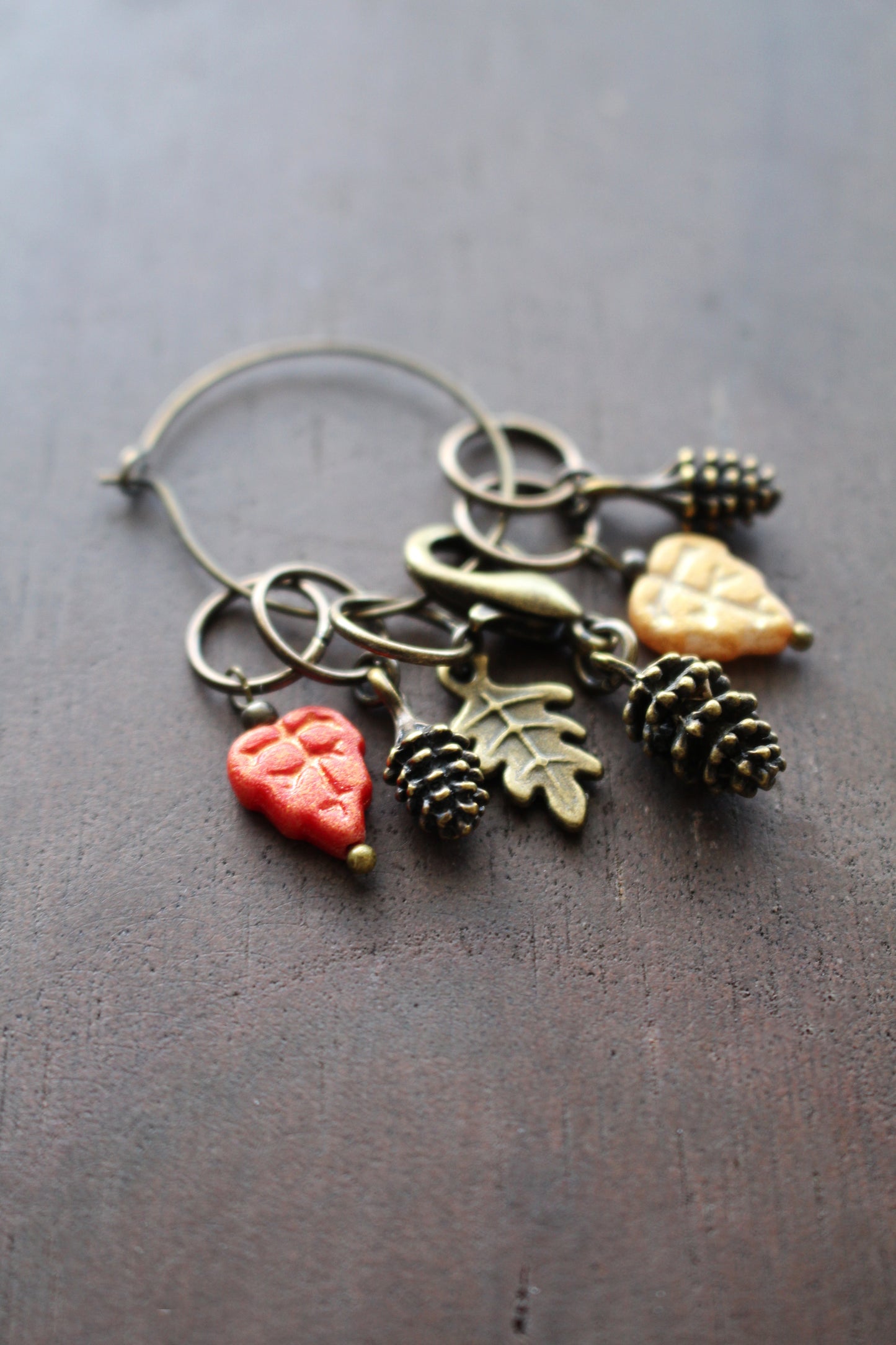 Autumn Days Stitch Markers Set