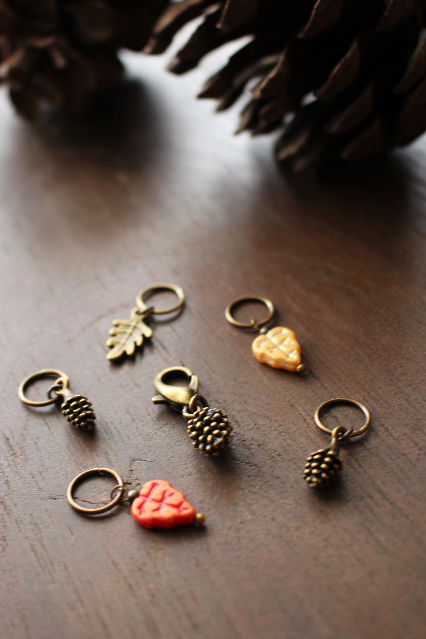 Autumn Days Stitch Markers Set