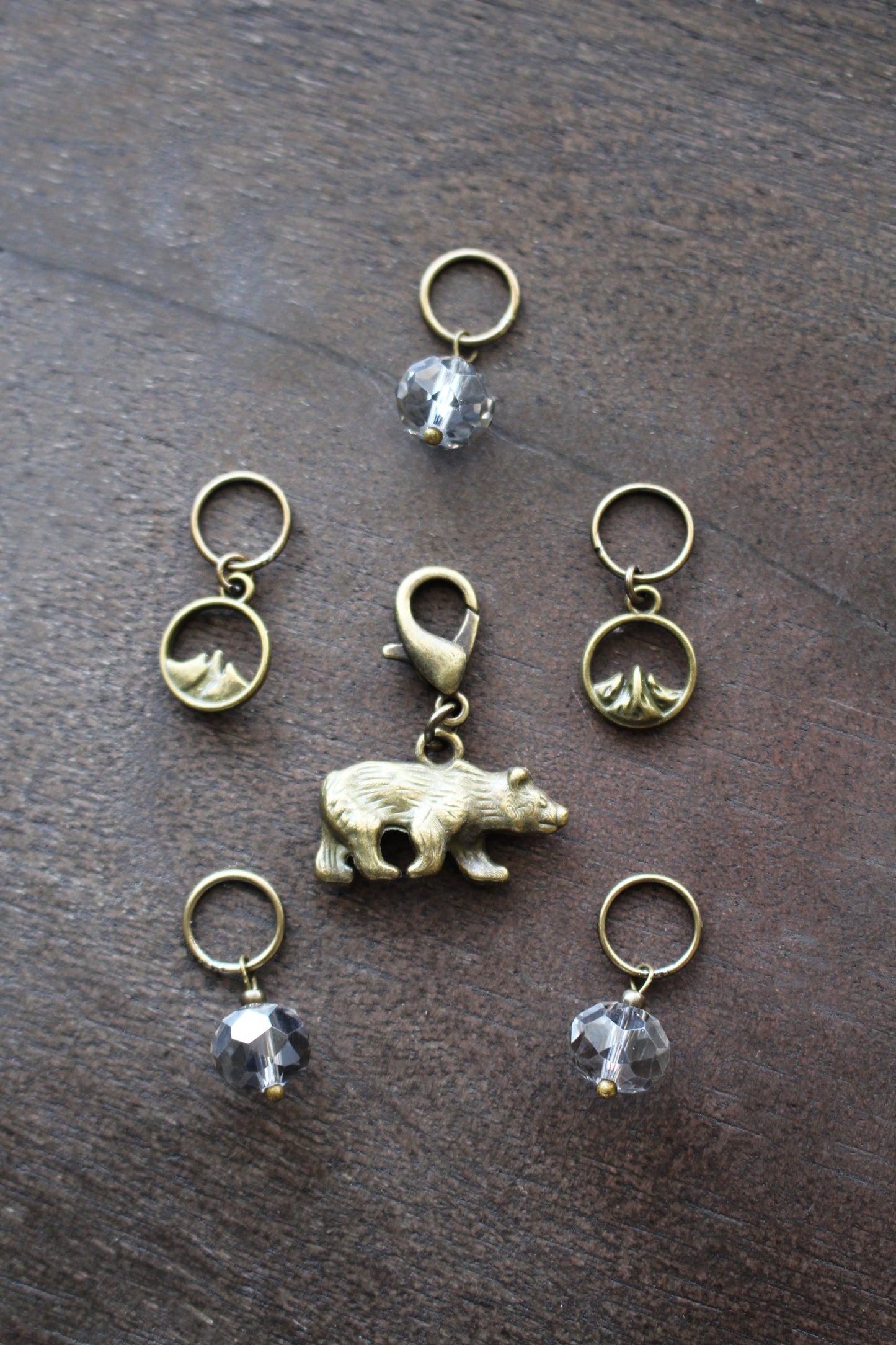 Bear Mountain Stitch Markers Set