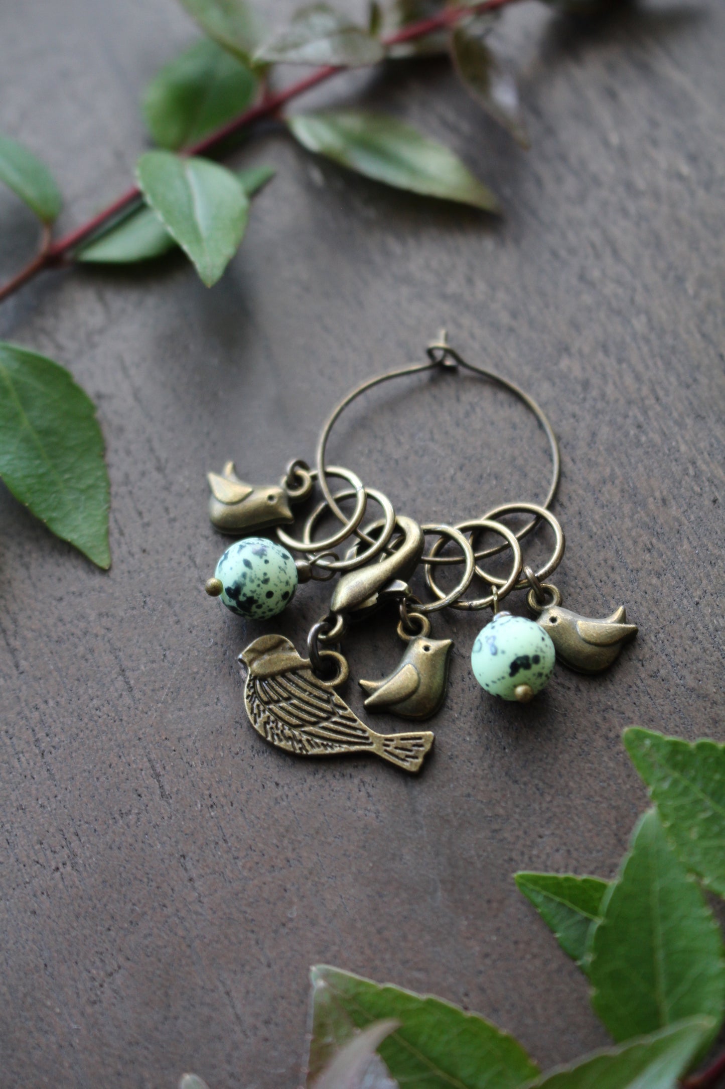 Bird Family Stitch Markers Set