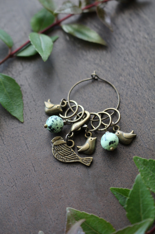 Bird Family Stitch Markers Set