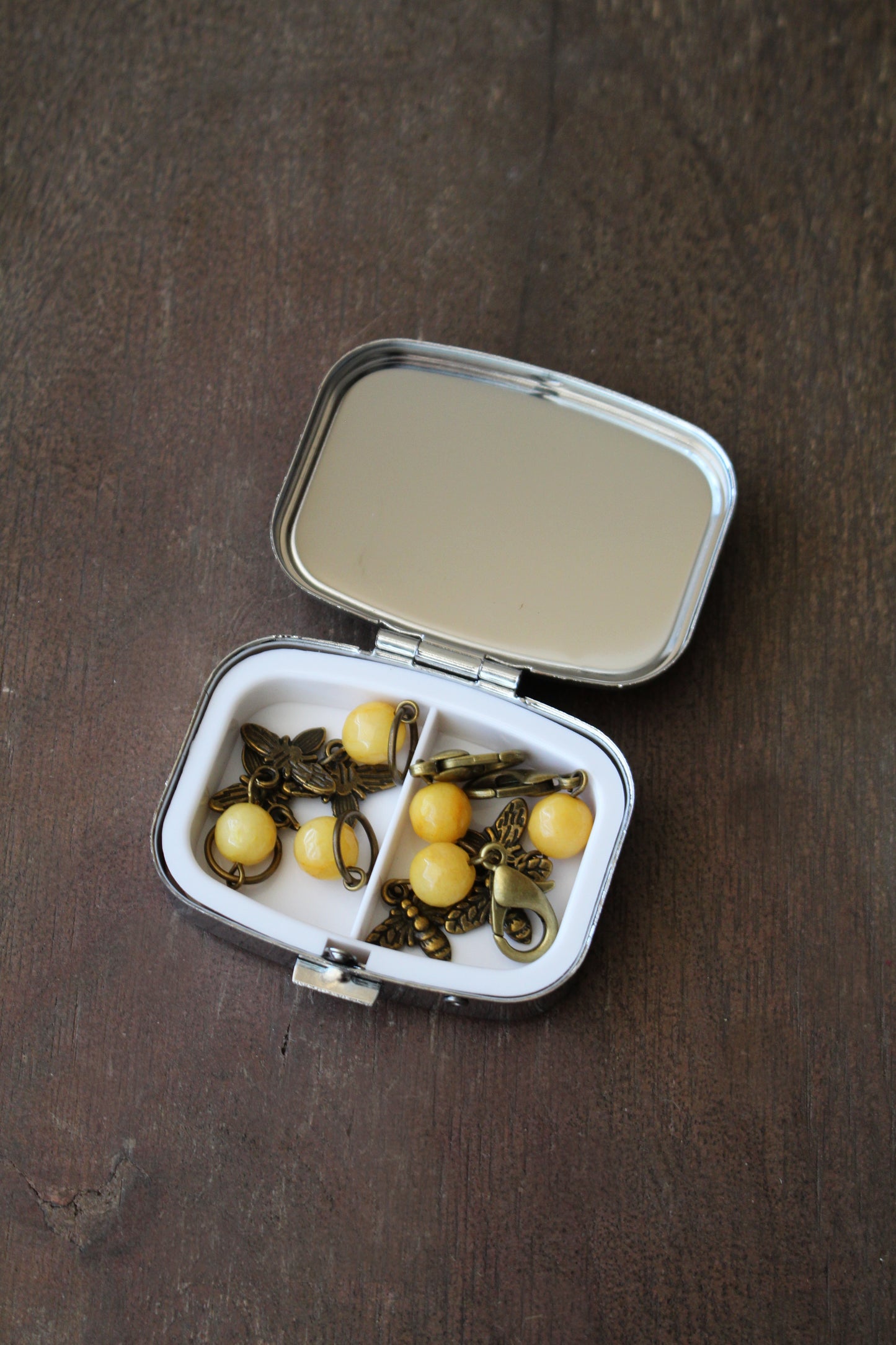 Bumblebee Stitch Marker Tin