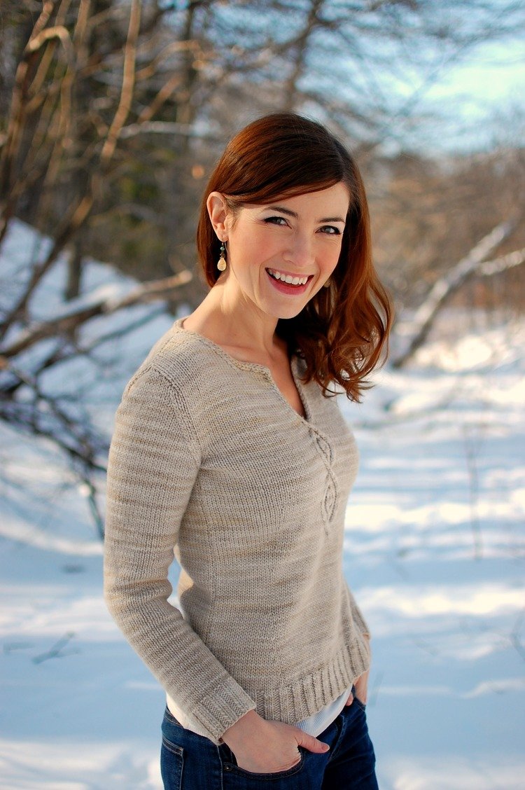 Cabled Leaf Pullover PDF Pattern