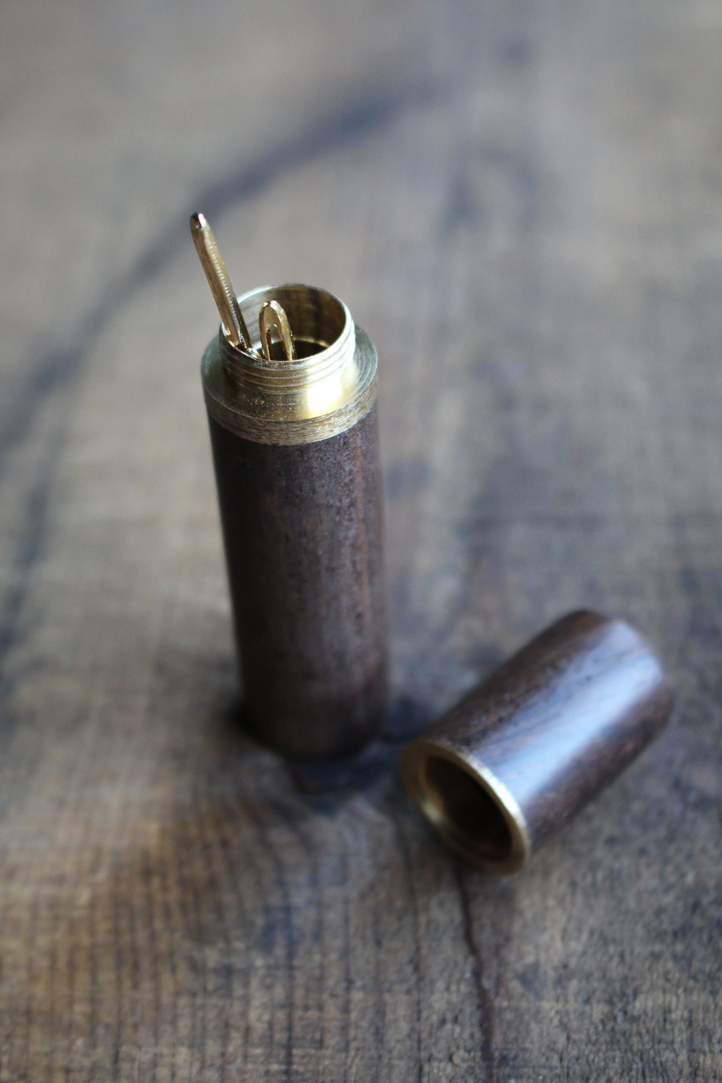 Wooden Tapestry Needle Case