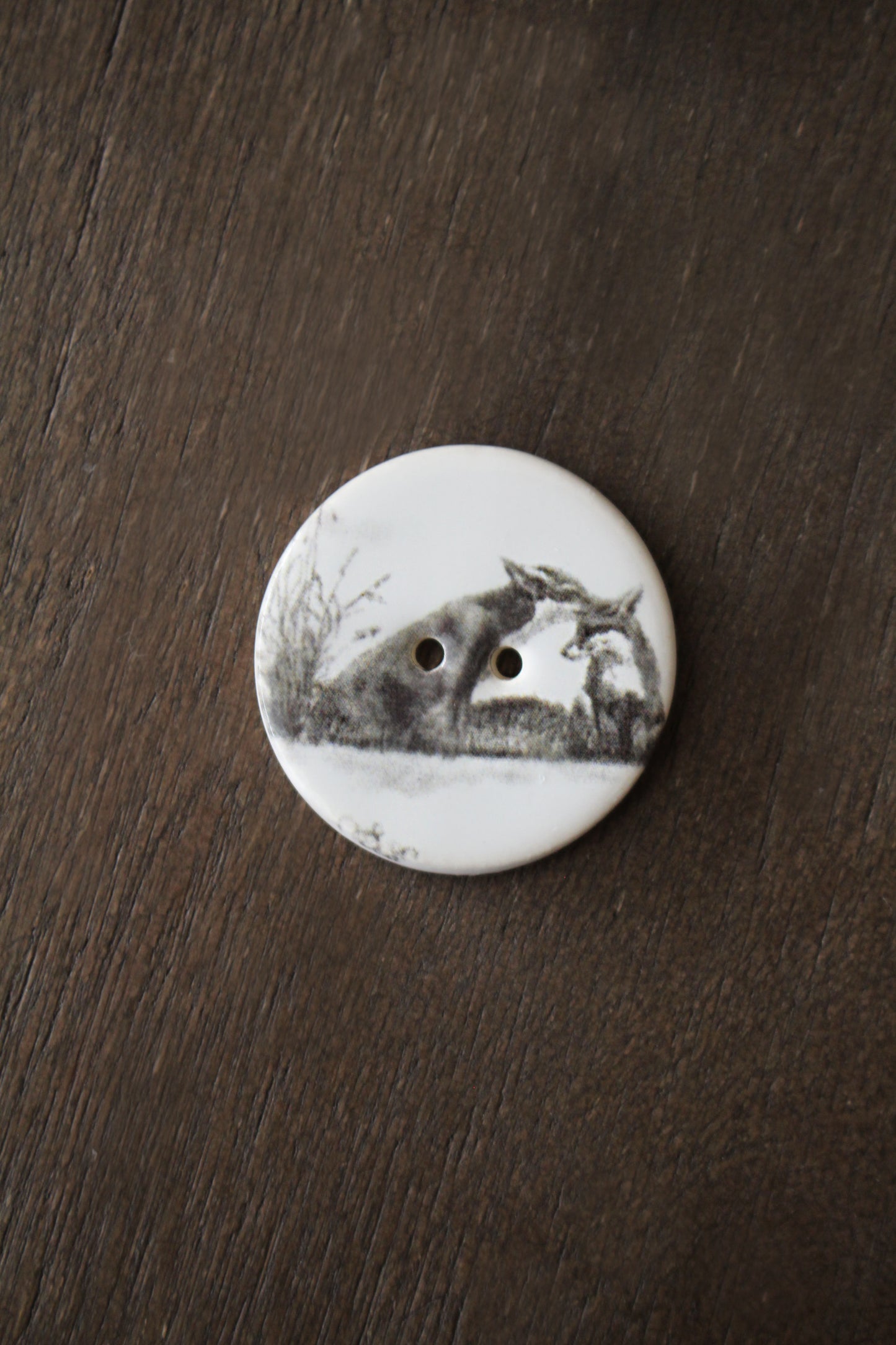 Woodland Fox Ceramic Buttons
