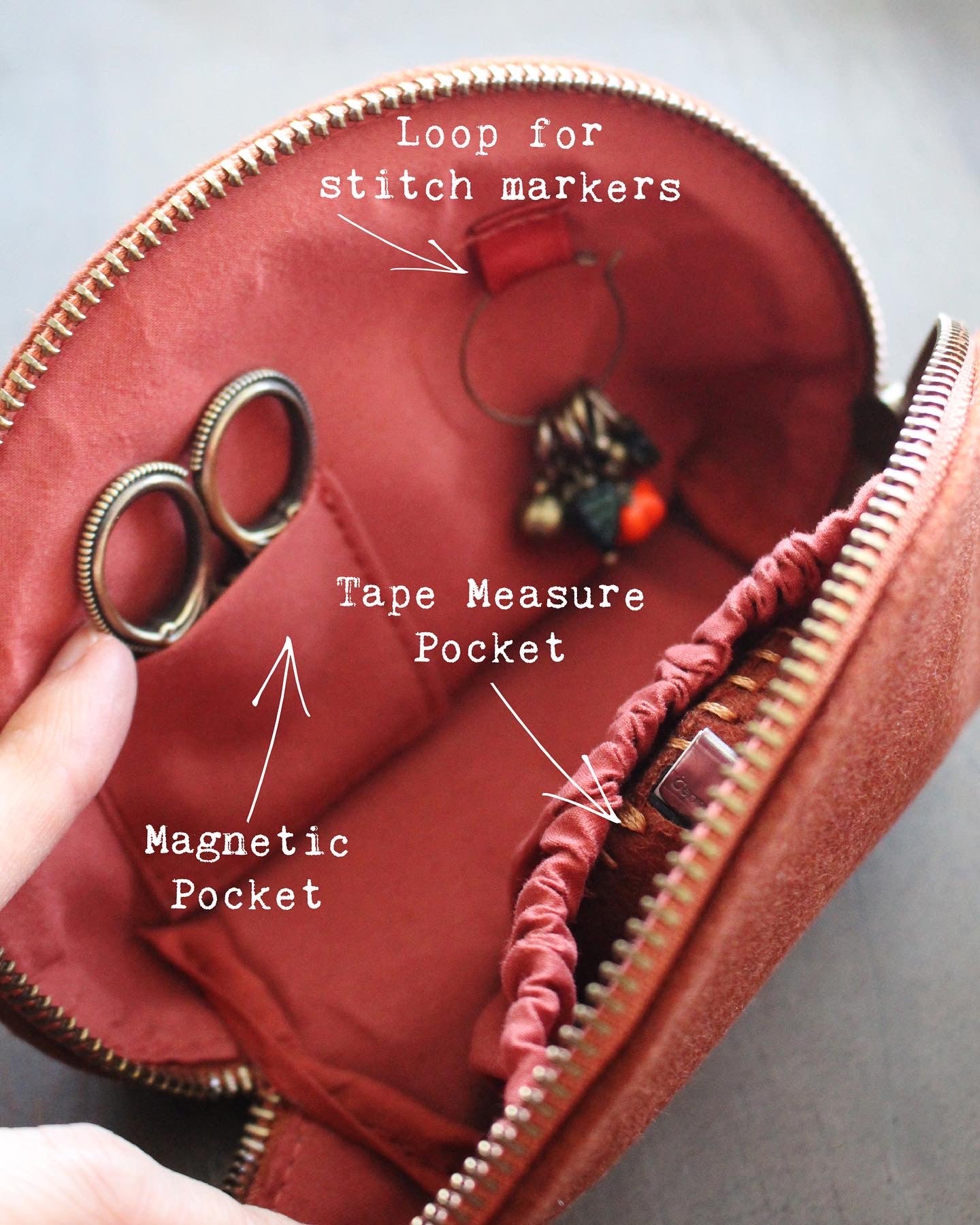 Pumpkin Spice Notions Pouch Gift Set