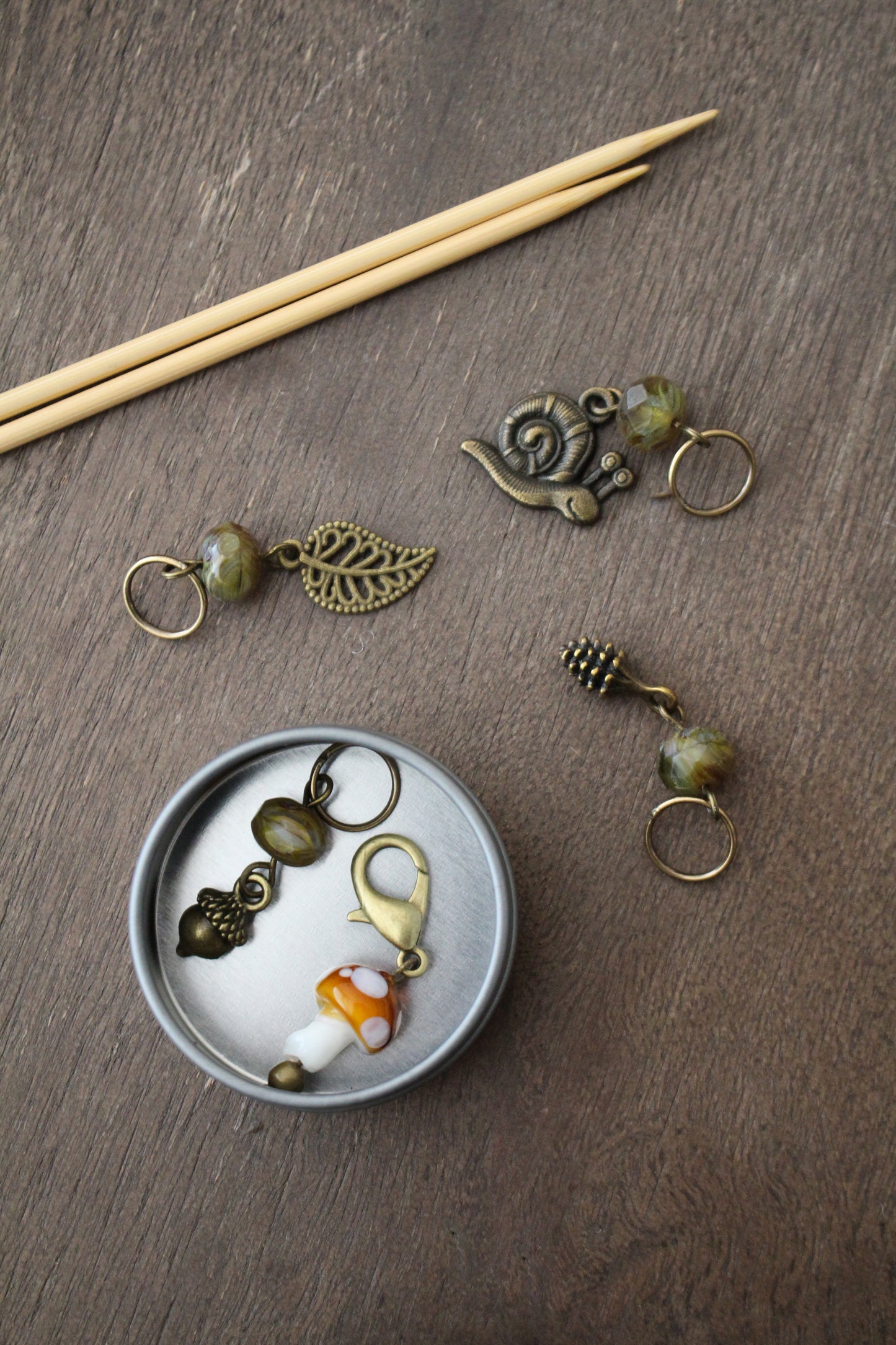 Forest Floor Stitch Marker Set
