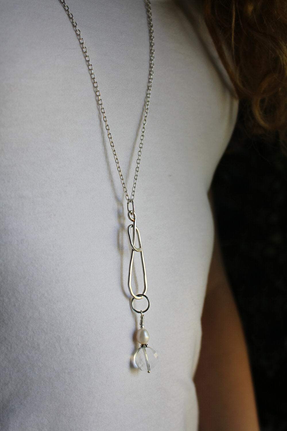 WOOL & WIRE "Ellipse" Stitch Marker Necklace