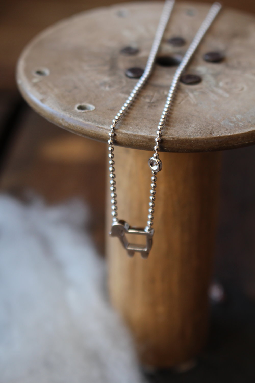 JULIE LAMB FINE JEWELRY Small Ewe & Diamond Necklace