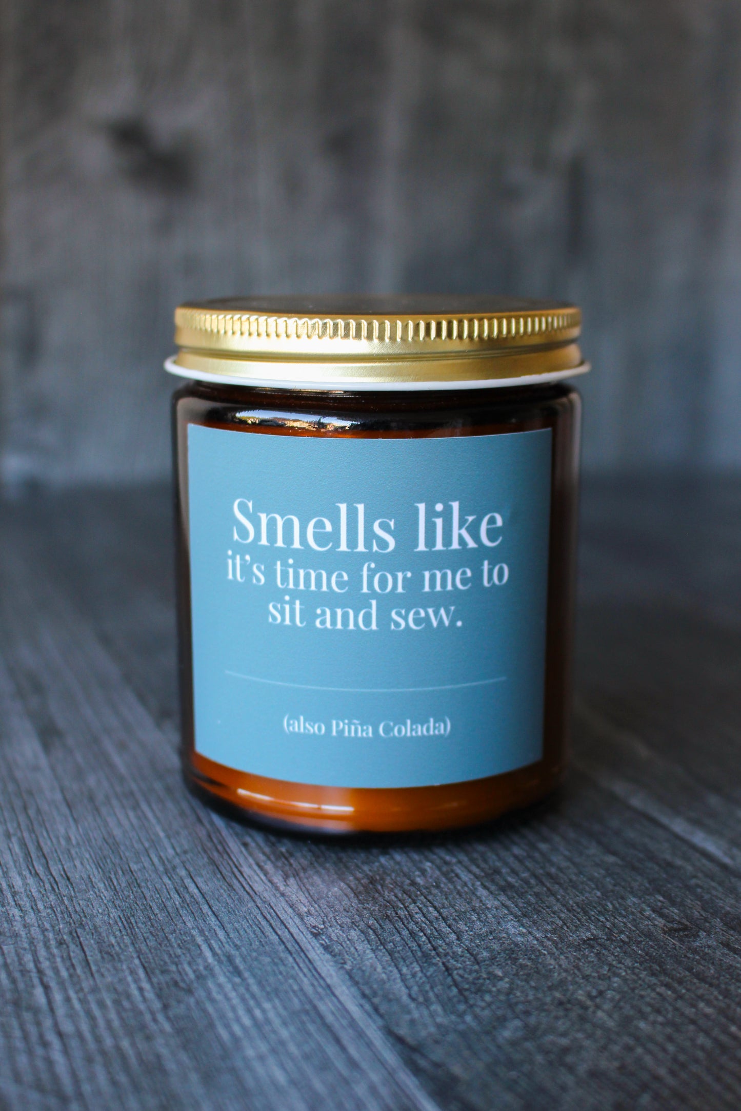 Hand-Poured Soy Wax Candle For Quilting and Sewing | Piña Colada