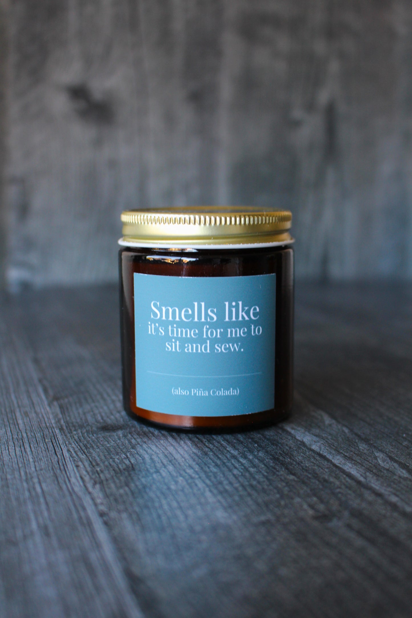 Hand-Poured Soy Wax Candle For Quilting and Sewing | Piña Colada