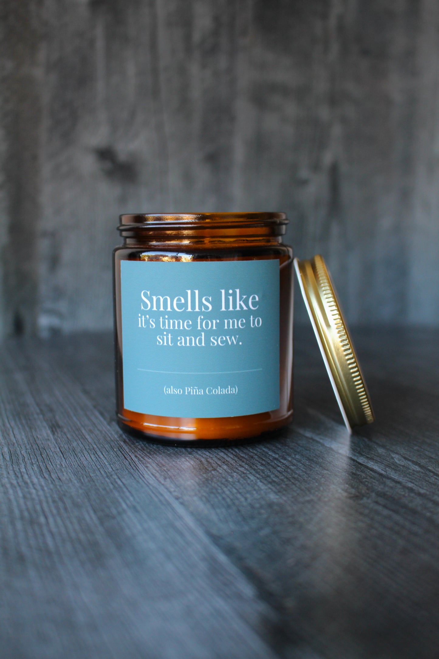 Hand-Poured Soy Wax Candle For Quilting and Sewing | Piña Colada