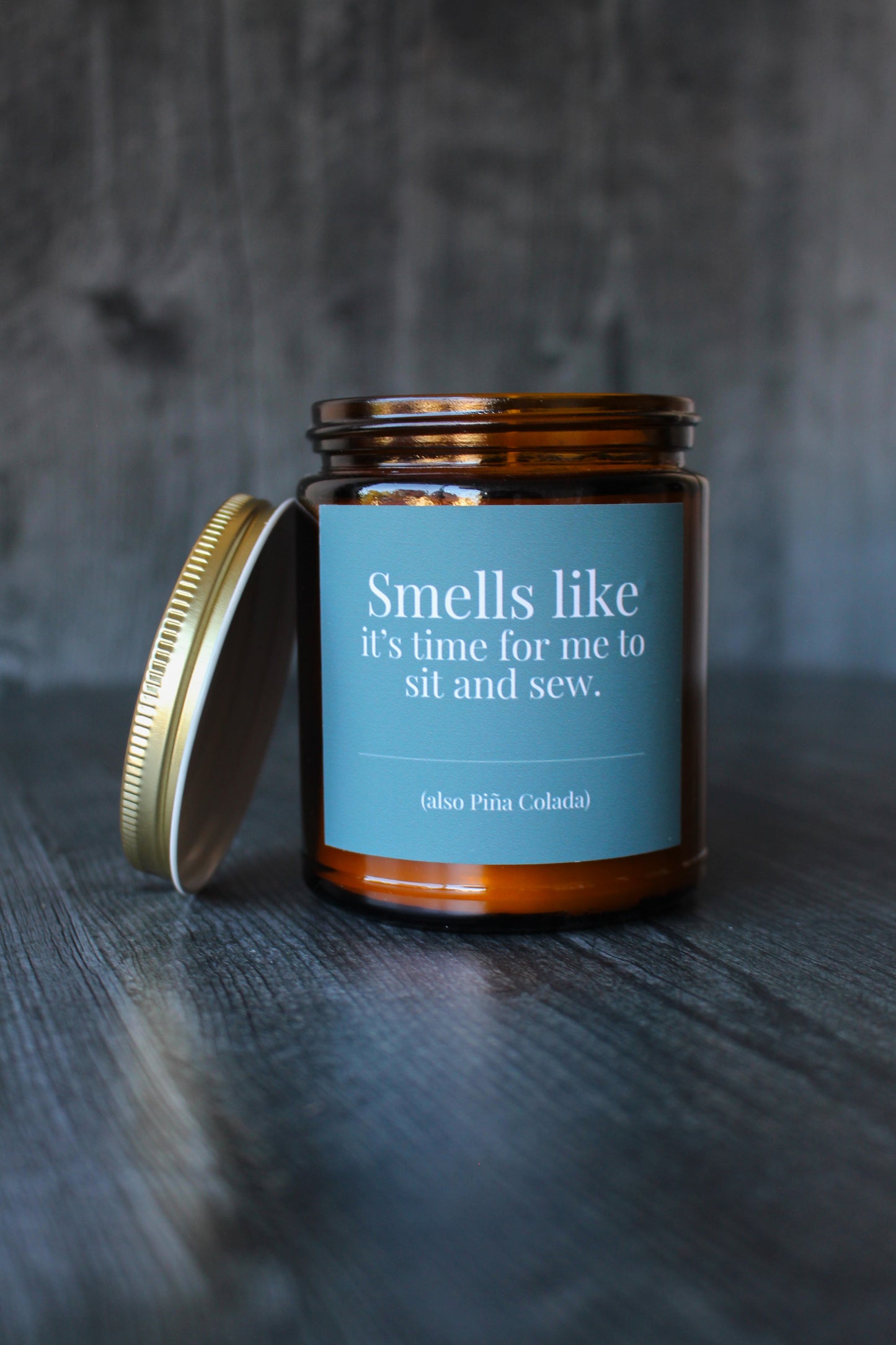 Hand-Poured Soy Wax Candle For Quilting and Sewing | Piña Colada