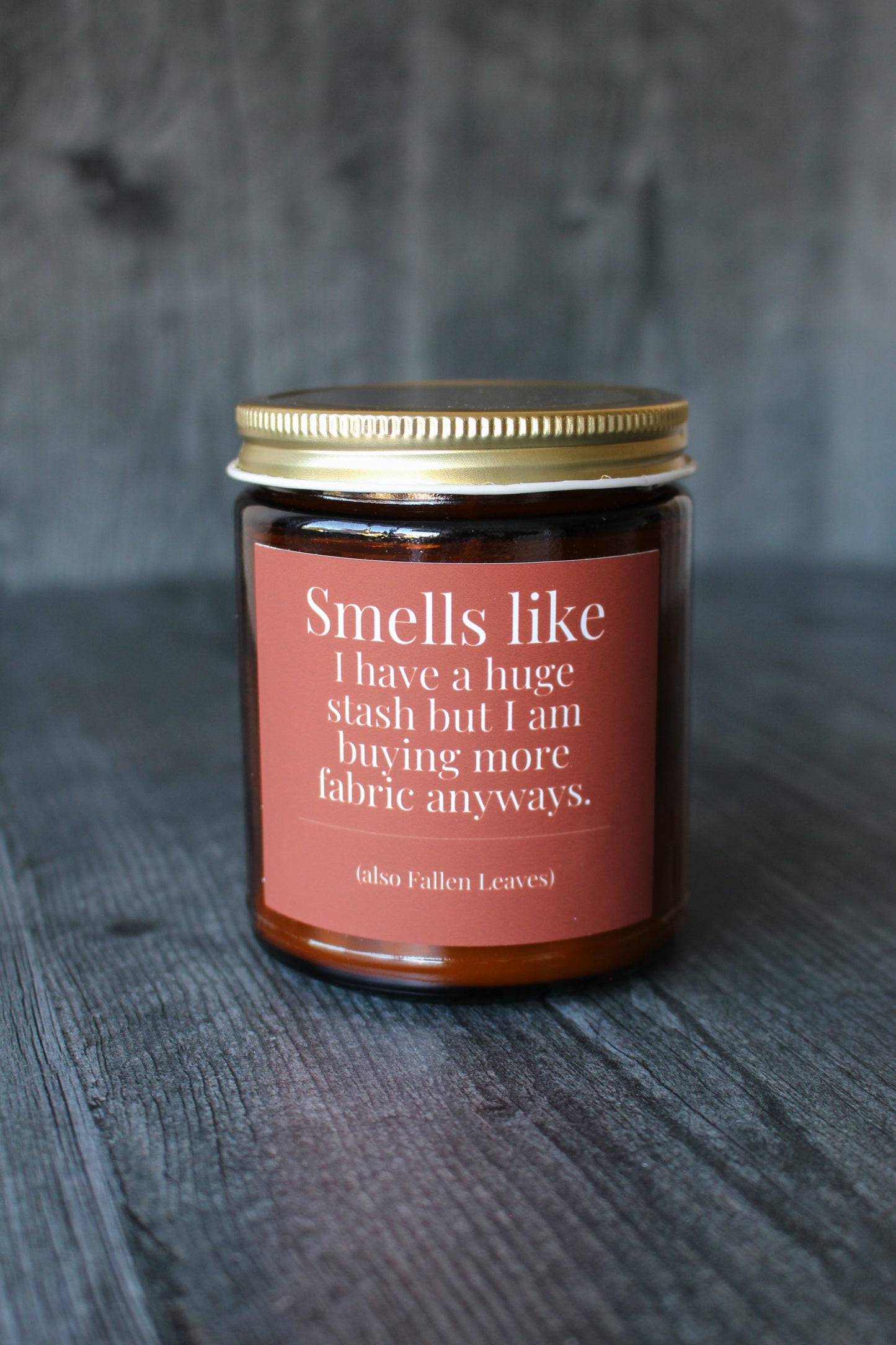 Hand-Poured Soy Wax Candle For Quilting and Sewing | Fallen Leaves