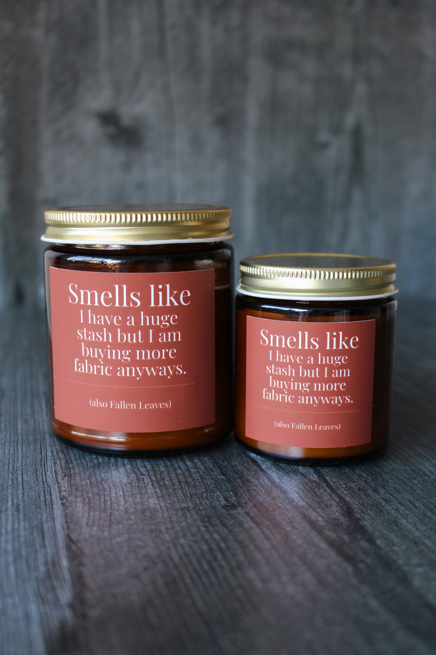 Hand-Poured Soy Wax Candle For Quilting and Sewing | Fallen Leaves