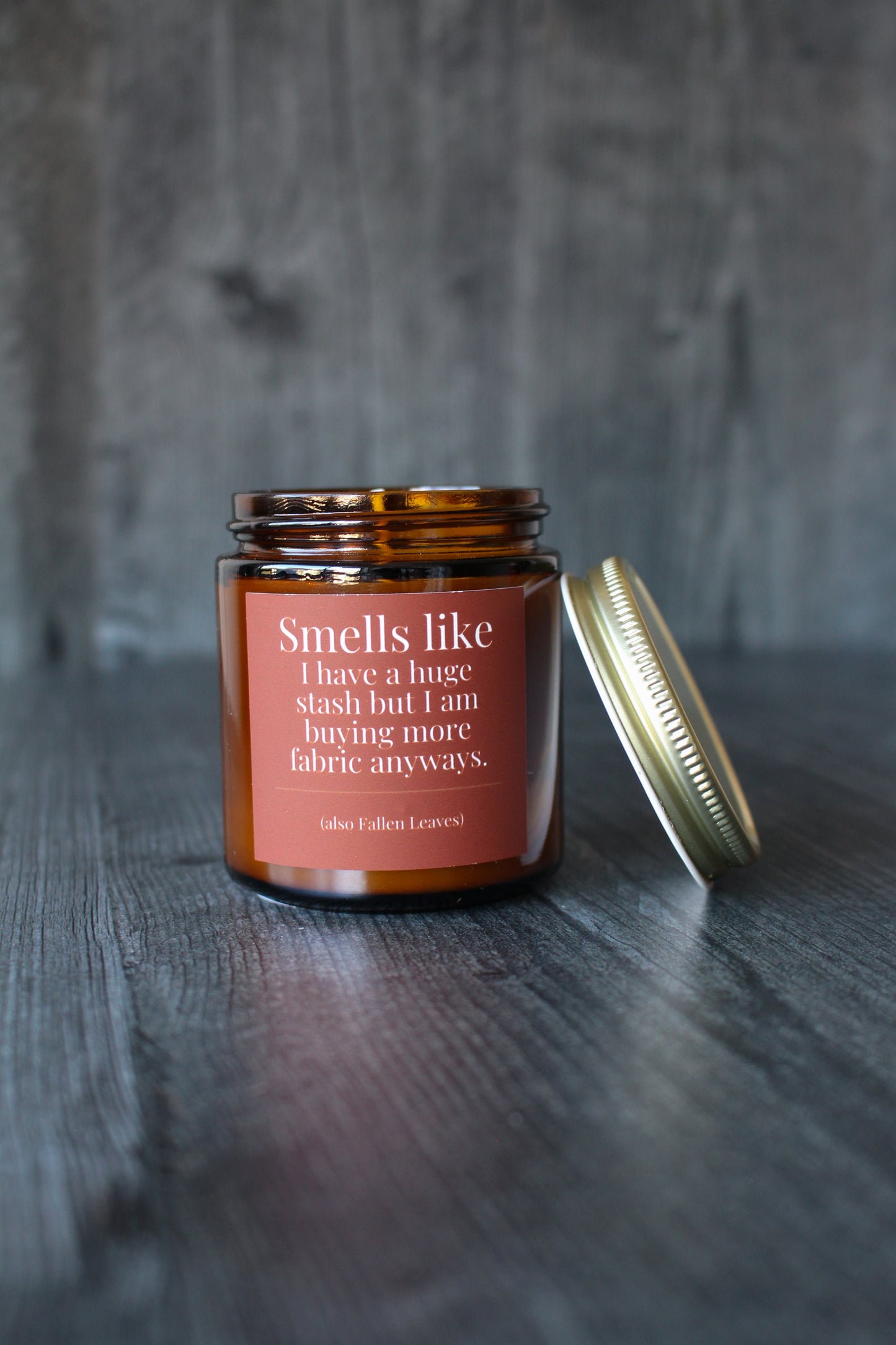 Hand-Poured Soy Wax Candle For Quilting and Sewing | Fallen Leaves