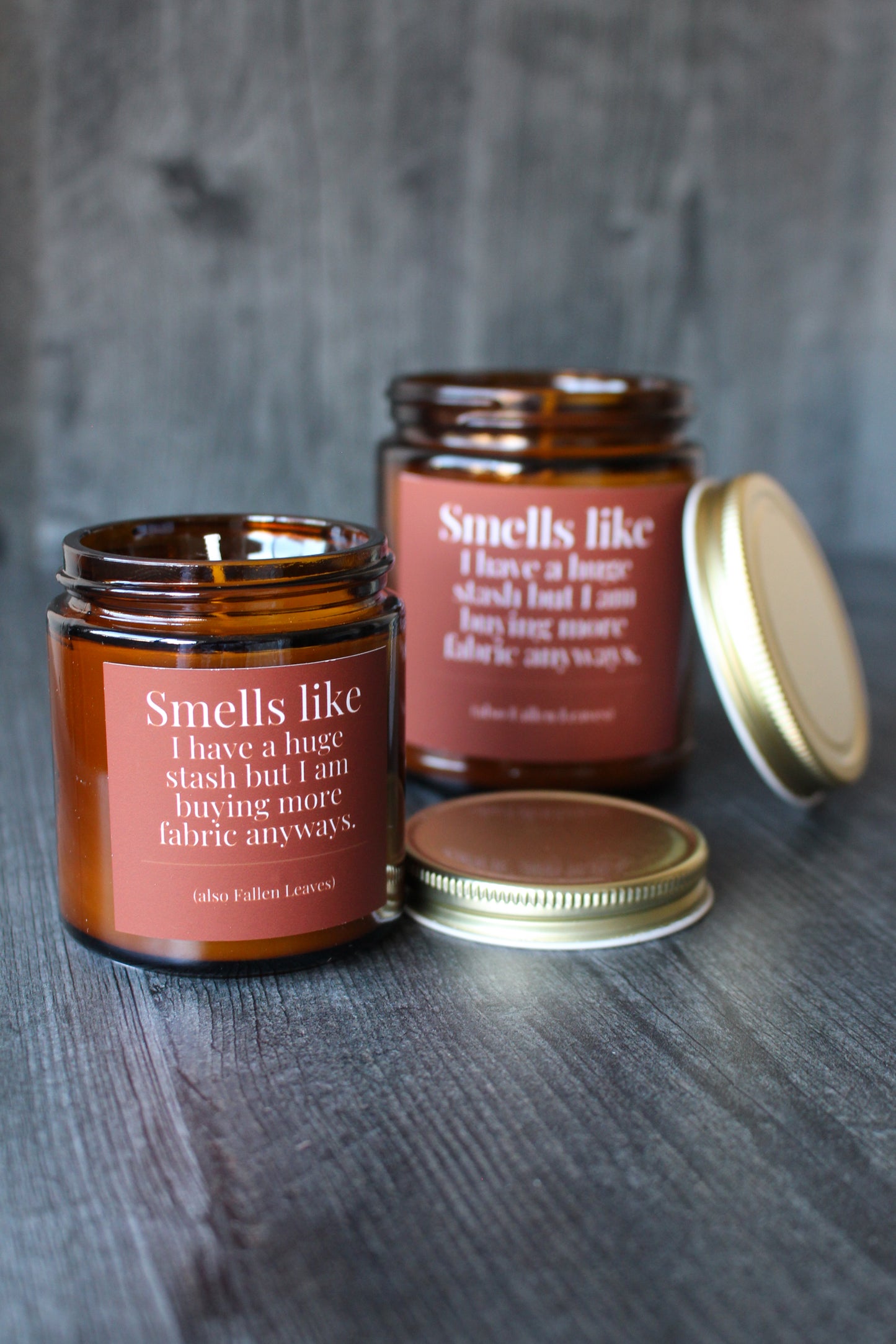 Hand-Poured Soy Wax Candle For Quilting and Sewing | Fallen Leaves