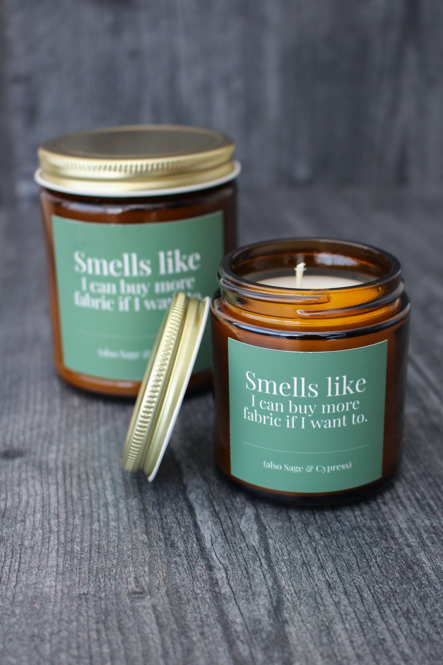 Hand-Poured Soy Wax Candle For Quilting and Sewing | Sage & Cypress