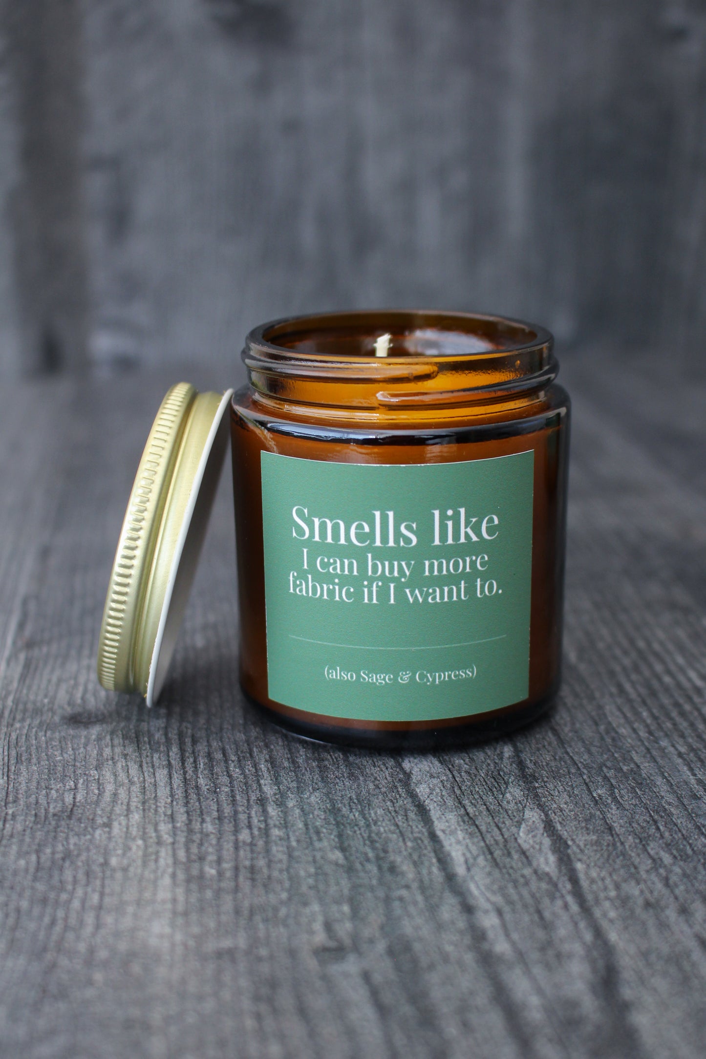 Hand-Poured Soy Wax Candle For Quilting and Sewing | Sage & Cypress