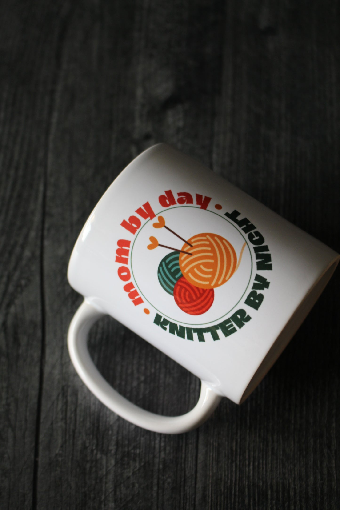 "Mom By Day, Knitter By Night" Mug