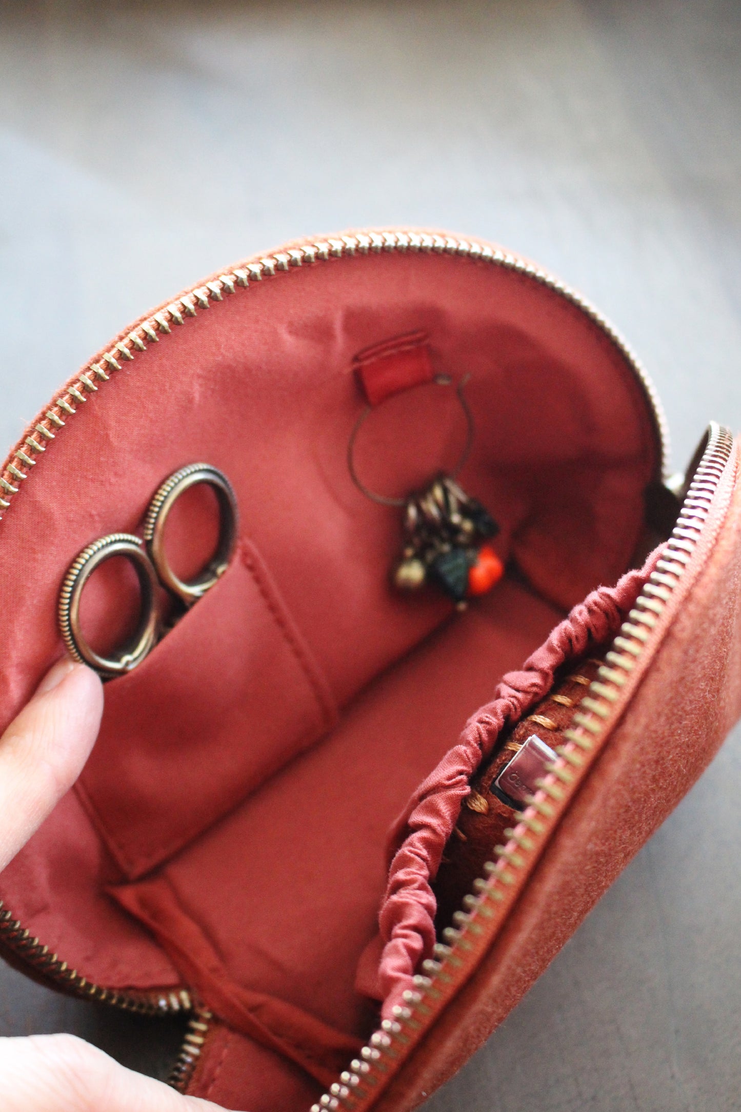 Pumpkin Spice Notions Pouch Gift Set