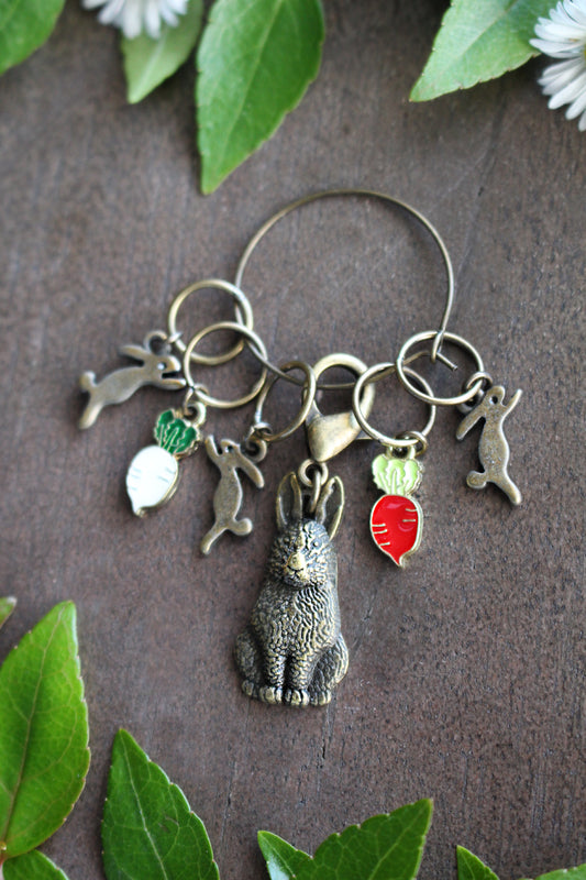 Rabbit Family Stitch Markers Set