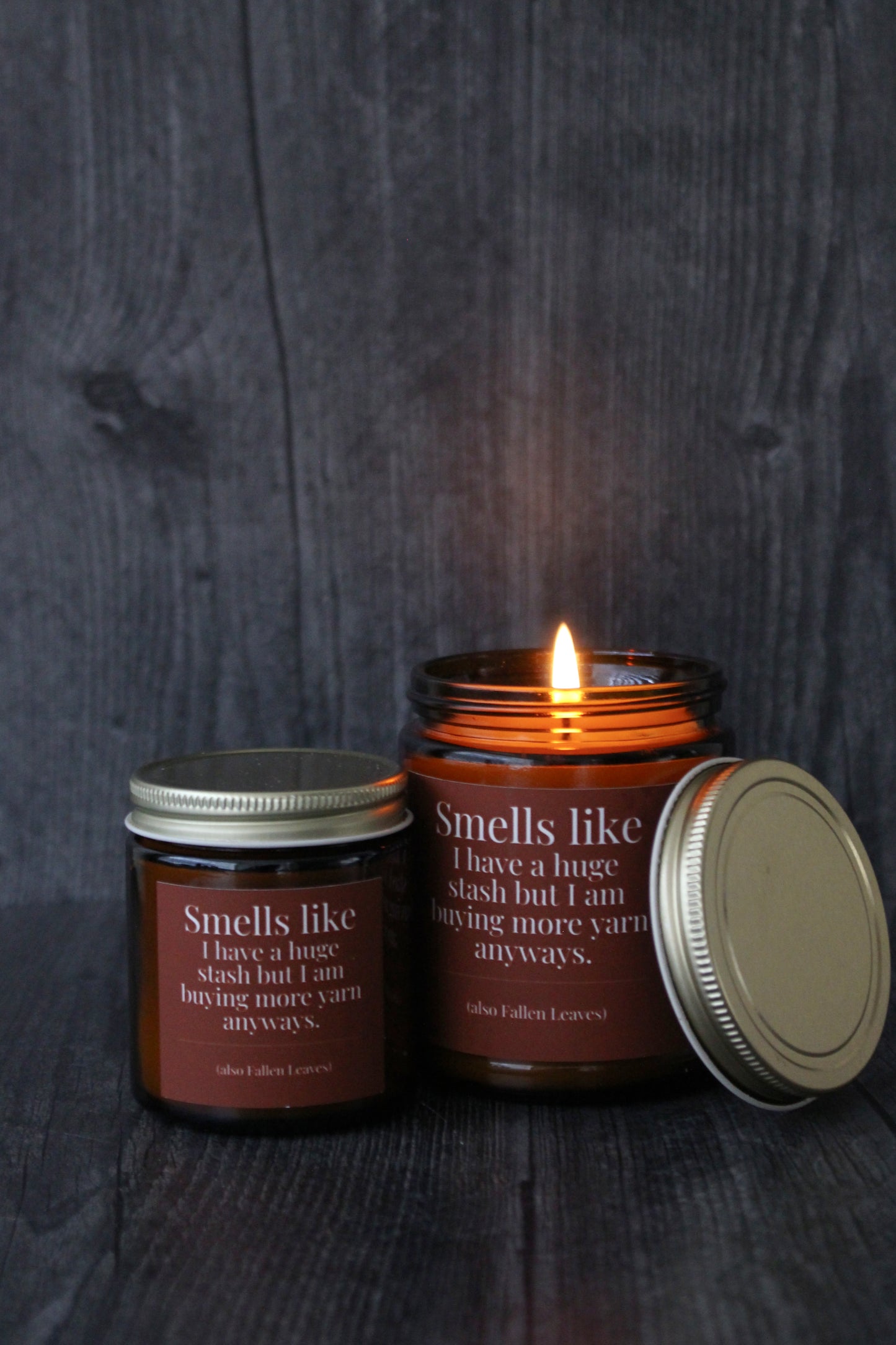 Hand-Poured Soy Wax Candle For Knitters | Fallen Leaves
