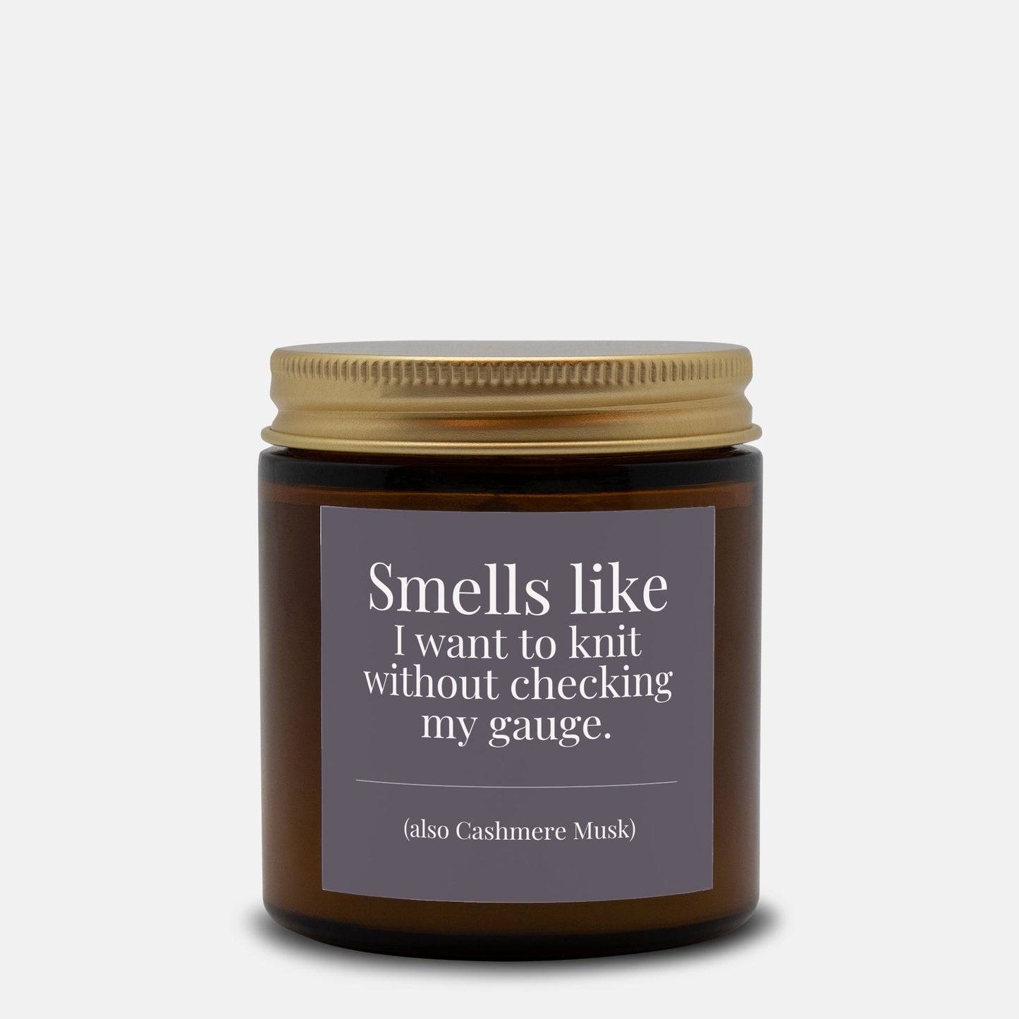 Hand-Poured Soy Wax Candle For Knitters | Cashmere Musk