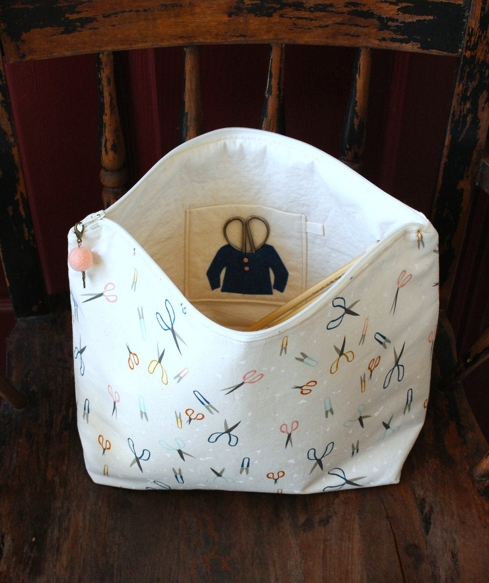 Social Stitcher Project Bag Printed Pattern