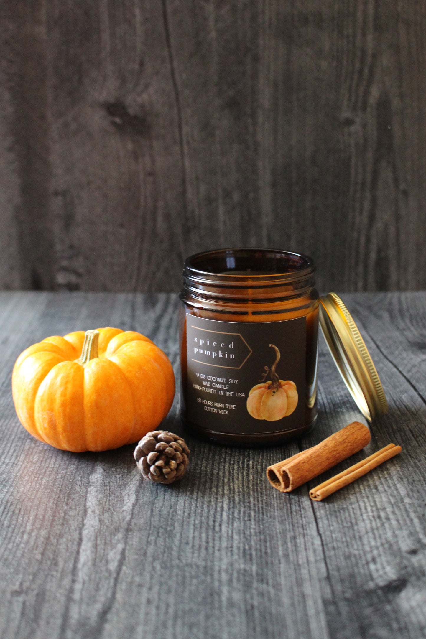 Hand-poured Spiced Pumpkin Soy Wax Candle