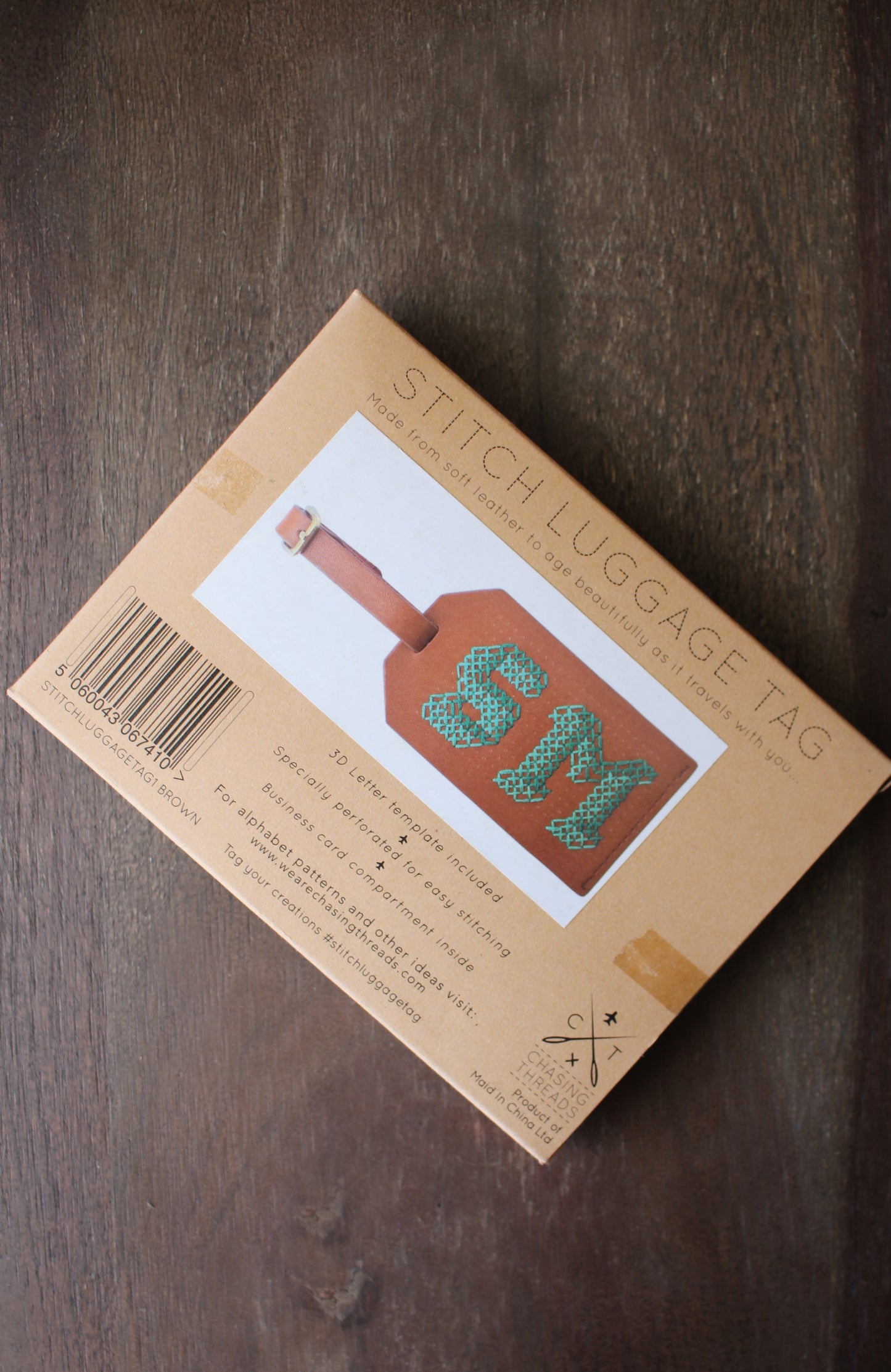 Luggage Tag Cross Stitch Kit