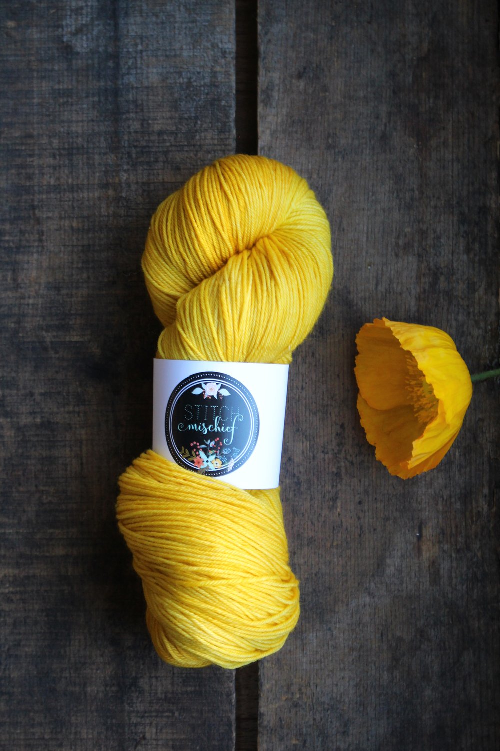 Stitch Mischief Sleek Sock / Chamomile