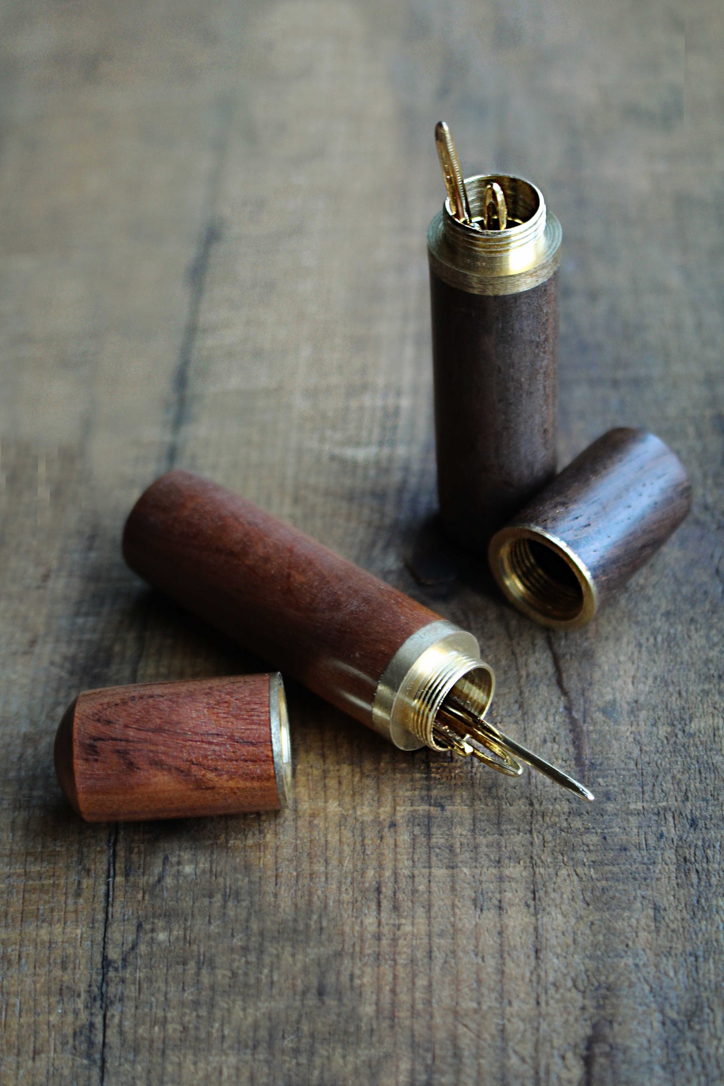 Wooden Tapestry Needle Case
