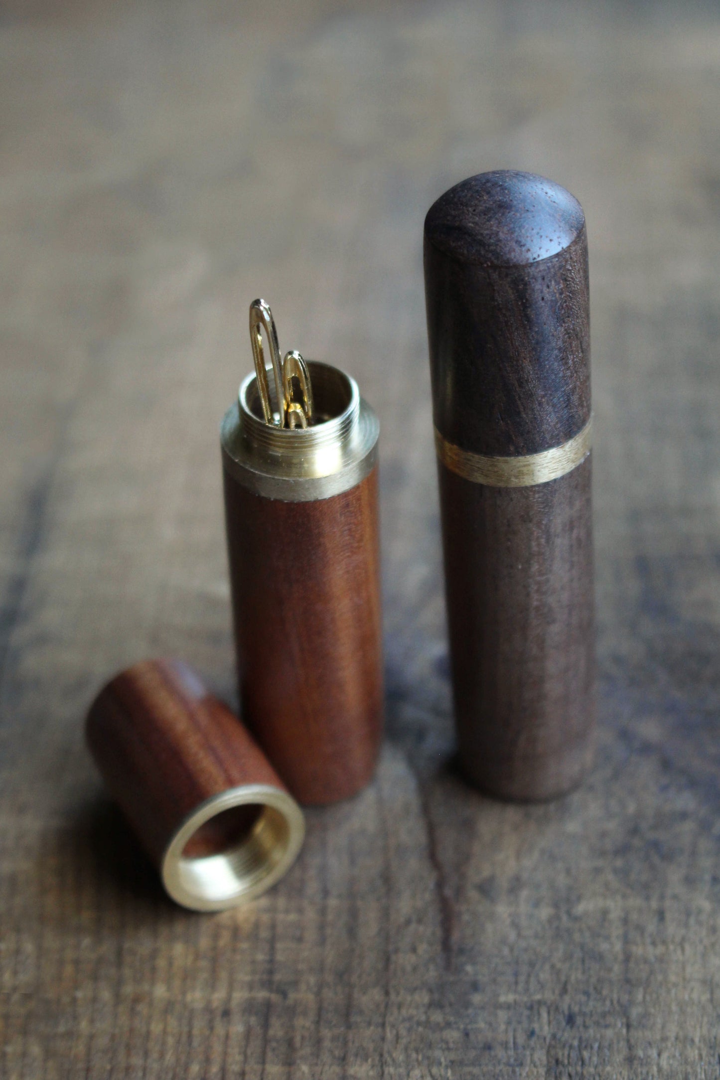 Wooden Tapestry Needle Case