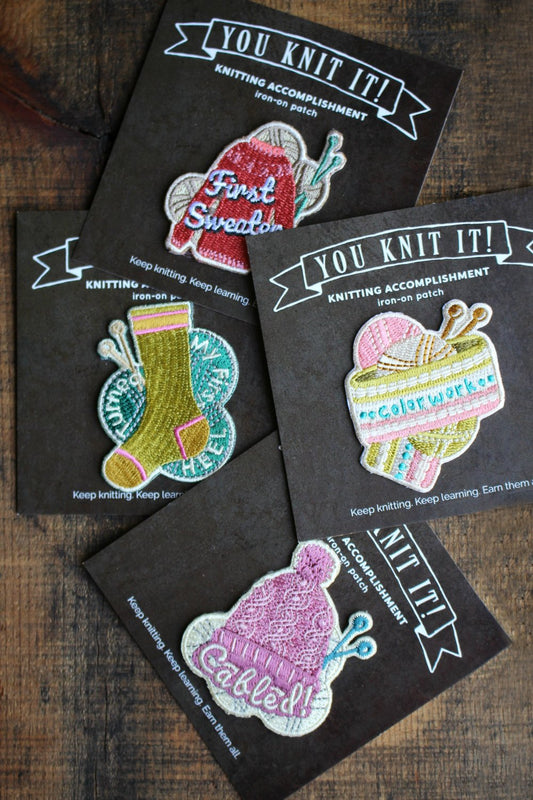 Knitting Accomplishment Patch