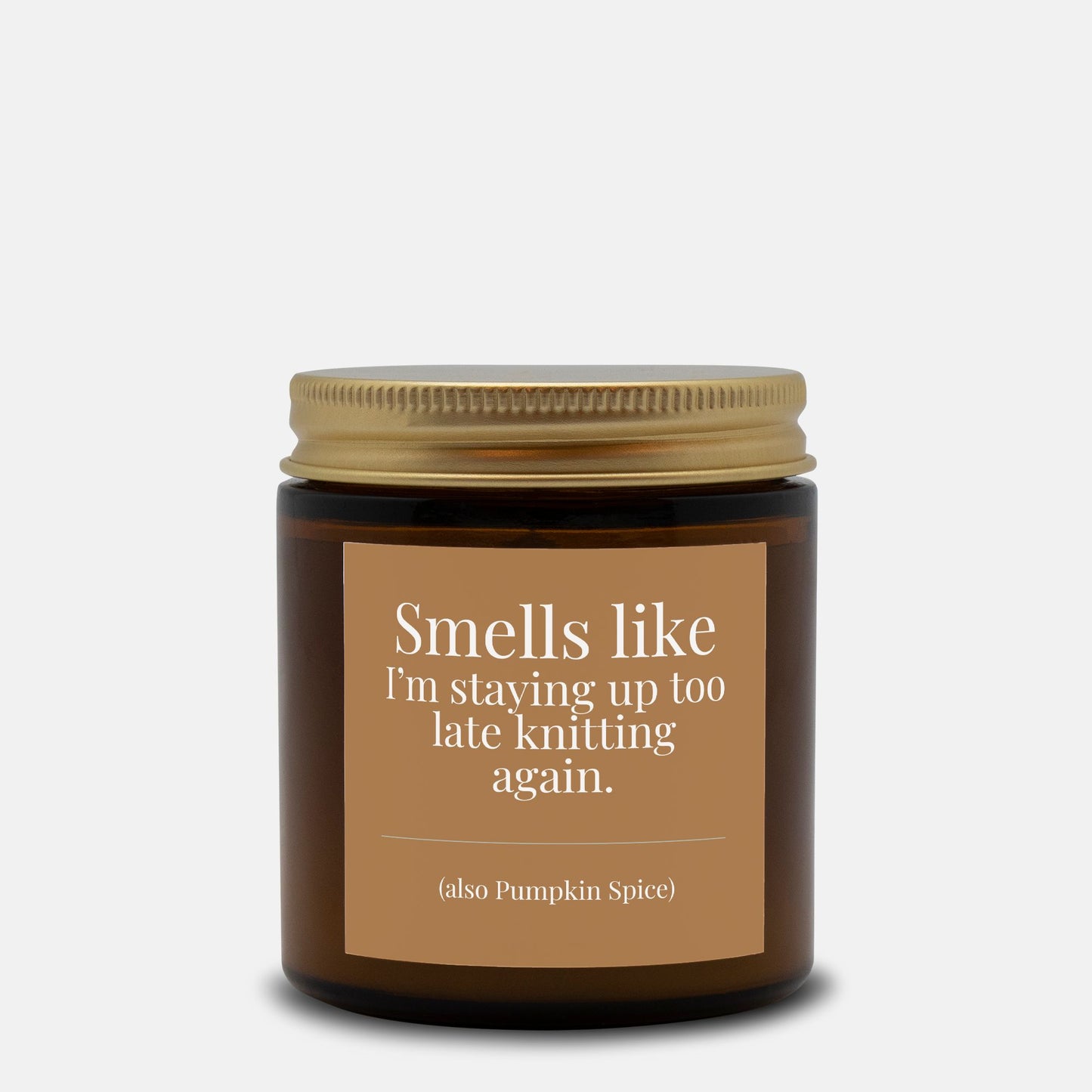 Hand-Poured Soy Wax Candle For Knitters | Pumpkin Spice
