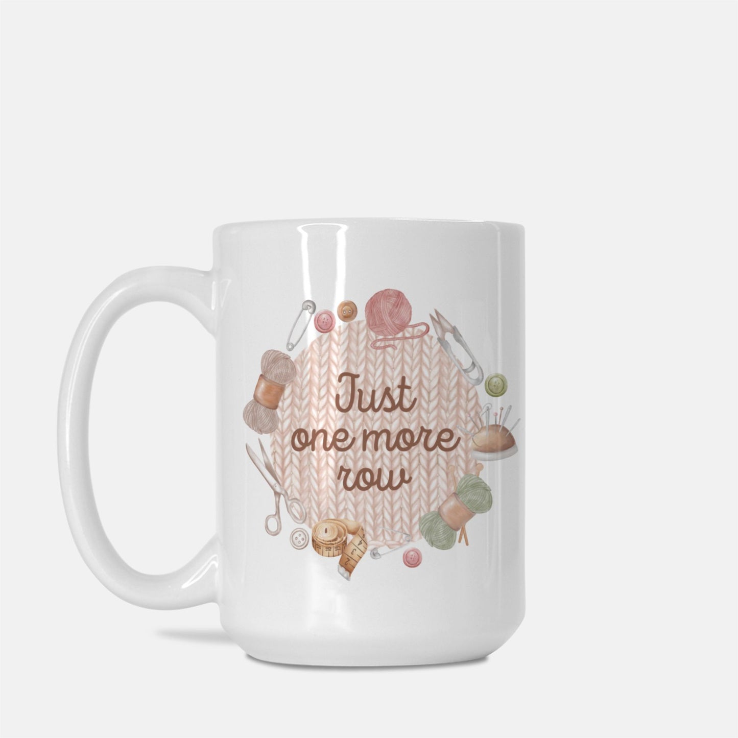 Vintage Just One More Row Mug
