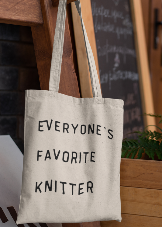 "Everyone's Favorite Knitter" Tote Bag