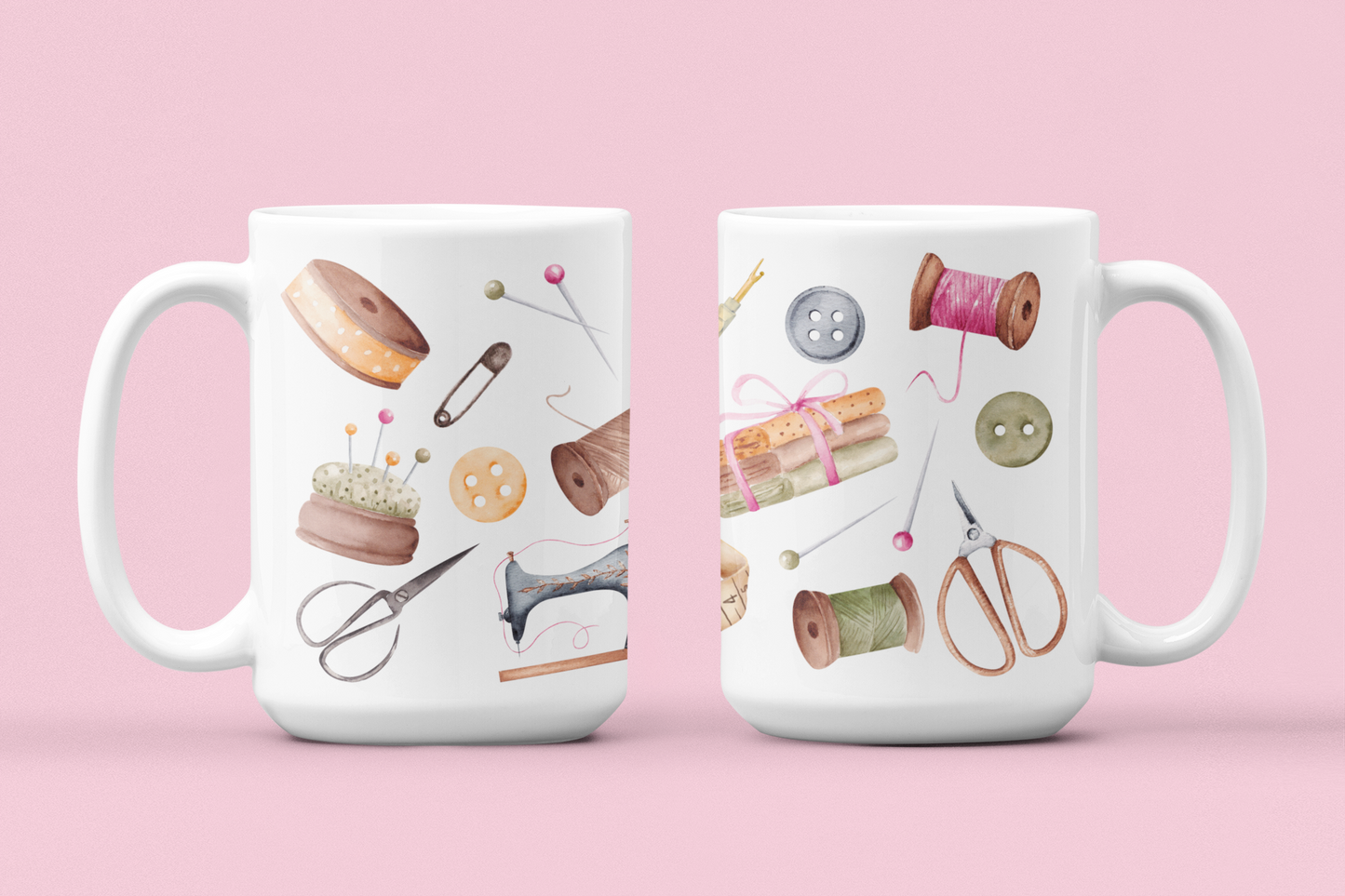 Vintage Sewing Haberdashery Mug