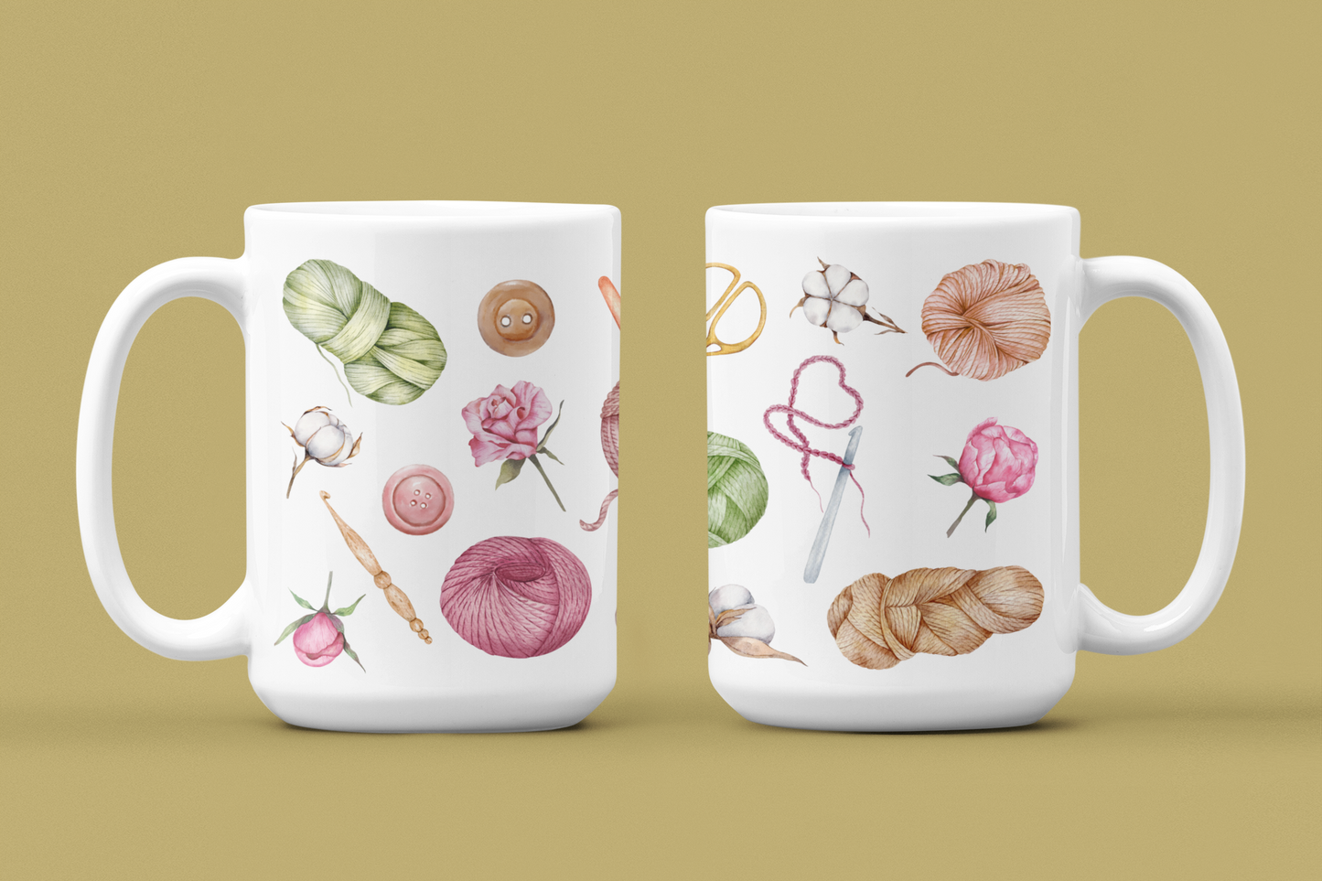 Vintage Crochet Haberdashery Mug