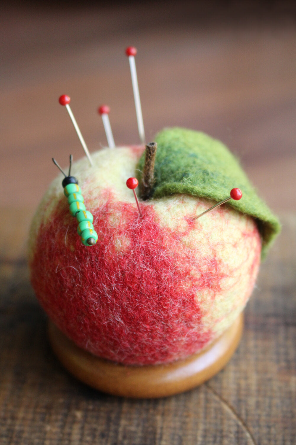 Felt Apple Pincushion