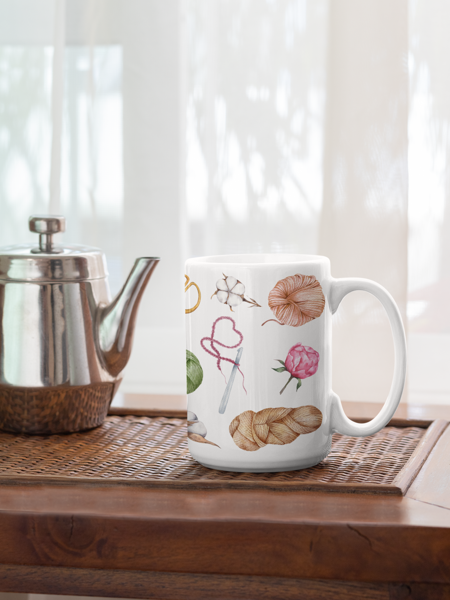 Vintage Crochet Haberdashery Mug