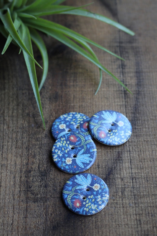 Evening Garden Ceramic Buttons
