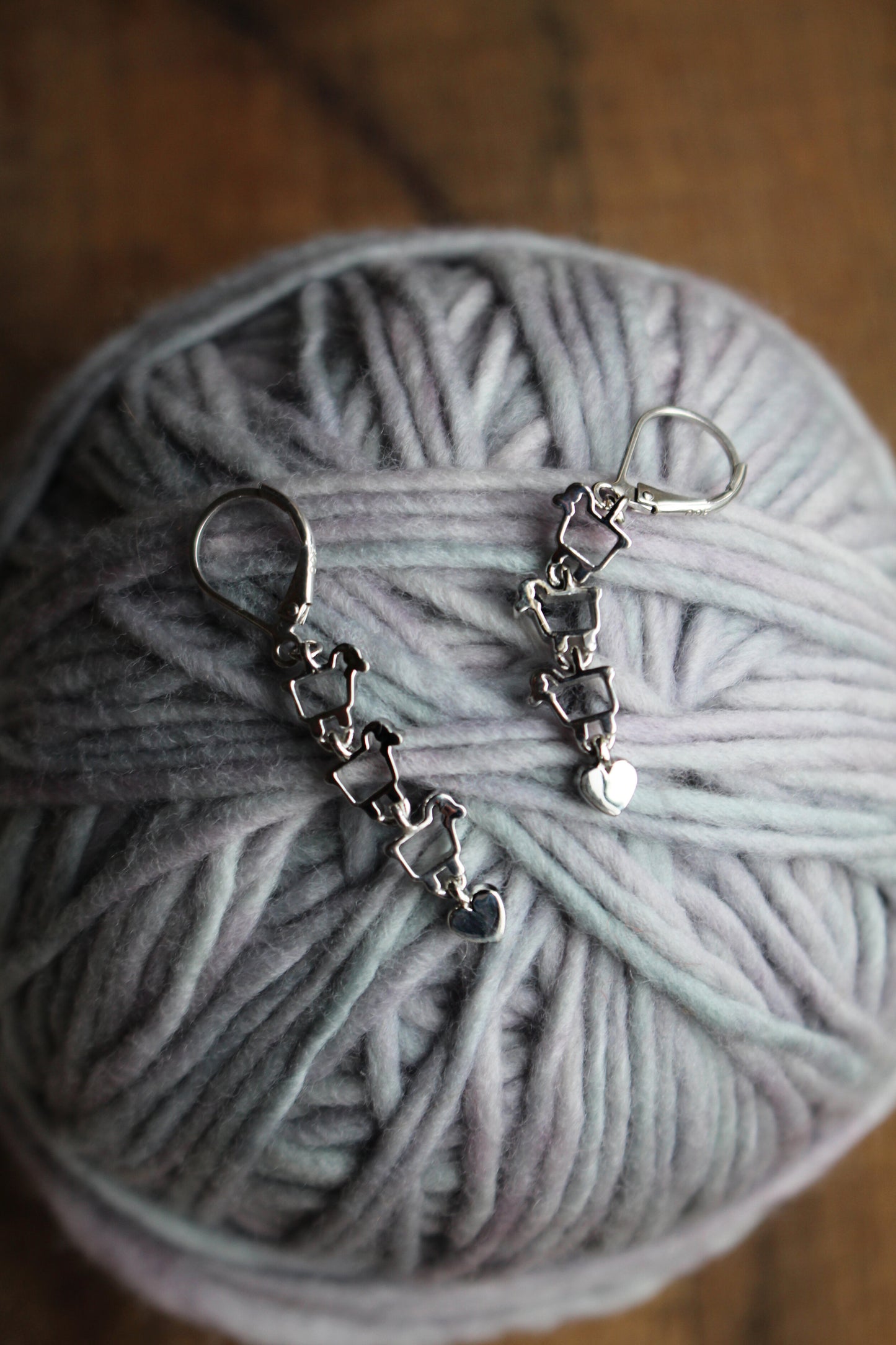 JULIE LAMB FINE JEWELRY "Love Ewe" Leverback Earrings