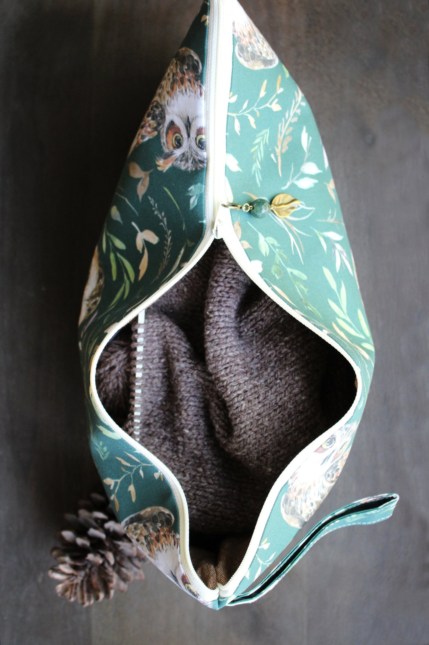 Owl Friends Zippered Project Pouch