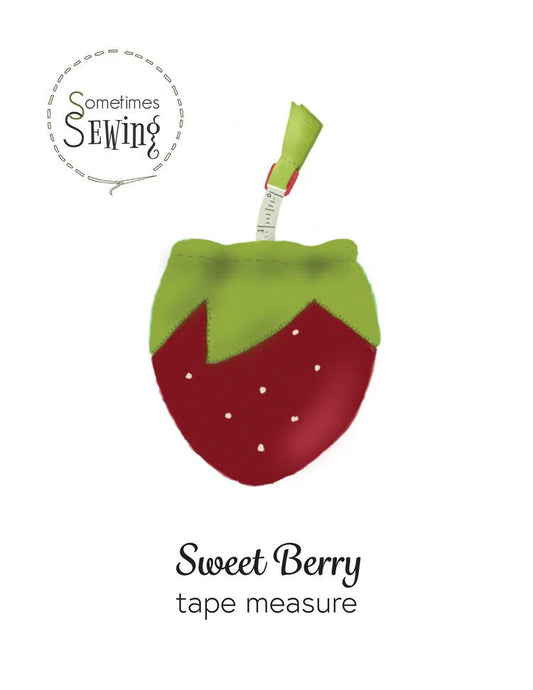 Felt Sewing Pattern • Strawberry Felt Tape Measure PDF Sewing Pattern • DIY Gift for Sewists Easy Sewing Pattern